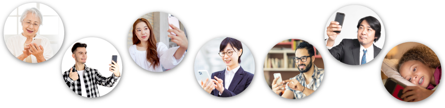 世界中の人の笑顔