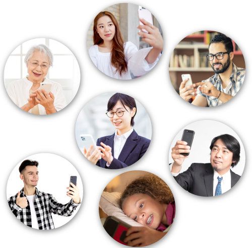 世界中の人の笑顔